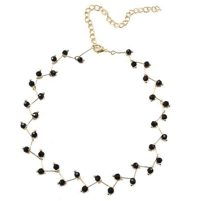 Black Crystal Necklace